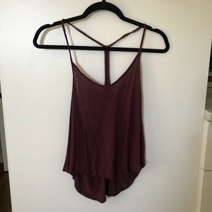 Full tilt maroon tank